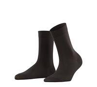 FALKE Cotton Touch W SO algodón unicolor 1 par, Calcetines Mujer, Marrón (Dark Brown 52330), 35-38