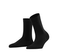 Falke Calcetines Cotton Touch W SO – algodón unicolor, 1 par – Negro 35-38