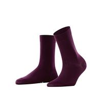 FALKE Cotton Touch W SO algodón unicolor 1 par, Calcetines Mujer, Rojo (Barolo 85960), 39-42