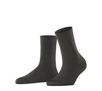FALKE Cotton Touch W SO algodón unicolor 1 par, Calcetines Mujer, Verde (Military 78260), 35-38