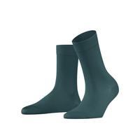 FALKE Cotton Touch W SO algodón unicolor 1 par, Calcetines Mujer, Verde (Mulberry 74480), 39-42