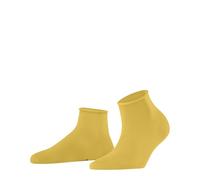 FALKE Cotton Touch W Sso algodón lisos 1 par, Calcetines Mujer, Amarillo Banana 1333, 35-38