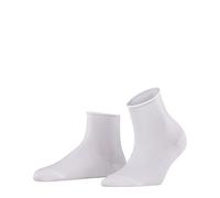 FALKE Cotton Touch W Sso algodón lisos 1 par, Calcetines Mujer, Blanco White 2000, 35-38