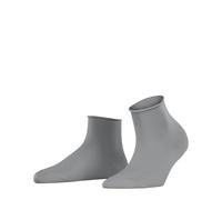 FALKE Cotton Touch W Sso algodón lisos 1 par, Calcetines Mujer, Gris Silver 3203, 39-42