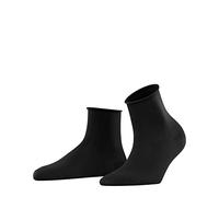 FALKE Cotton Touch W Sso algodón lisos 1 par, Calcetines Mujer, Negro Black 3000, 35-38