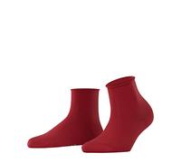 FALKE Cotton Touch W Sso algodón lisos 1 par, Calcetines Mujer, Rojo Scarlet 8228, 35-38