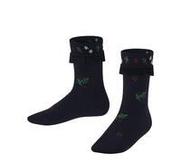 FALKE Country Flower K SO algodón lana estampado 1 par, Calcetines Unisex niños, Azul (Midnight 6414), 39-42