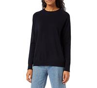 FALKE Crew Neck - Camiseta de Manga Larga para Mujer, Mujer, 64007, Azul Oscuro, Medium