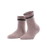 FALKE Cuddle Pads W Hp algodón lana puños en la suela 1 par, Calcetines para casa Mujer, Rojo Rosewood 8490, 35/38 EU
