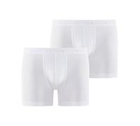 FALKE Daily Comfort Multipack M Bx algodón Transpirable 2 Piezas, Calzoncillos Boxer Hombre, Blanco White 2000, M