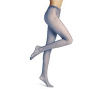 FALKE Dot 15 DEN W Ti transparente estampadas 1 pieza, Pantimedias Mujer, Azul Sky Blue 6876, XL