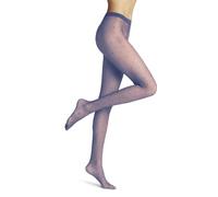 FALKE Dot 15 DEN W Ti transparente estampadas 1 pieza, Pantimedias Mujer, Azul Smoky Blue 6483, M