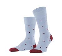 FALKE Dot M So algodón estampados 1 par, Calcetines Hombre, Azul Light Blue 6594, 39-42