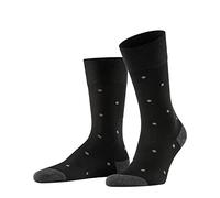 FALKE Dot M So algodón estampados 1 par, Calcetines Hombre, Gris Anthracite Melange 3096, 43-46