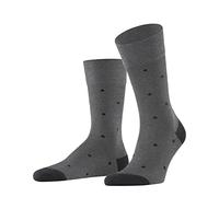 FALKE Dot M So algodón estampados 1 par, Calcetines Hombre, Gris Steel Melange 3167, 39-42