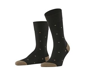 FALKE Dot M So algodón estampados 1 par, Calcetines Hombre, Marrón Brown 5931, 39-42