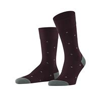 FALKE Dot M So algodón estampados 1 par, Calcetines Hombre, Rojo Barolo 8597, 39-42