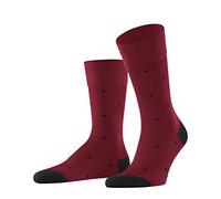 FALKE Dot M So algodón estampados 1 par, Calcetines Hombre, Rojo Scarlet 8228, 43-46