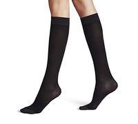 FALKE Energize 50 DEN W Kh semiopaco con compresión 1 par, Calcetines largos Mujer, Negro Black 3009, 37-38