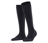 FALKE Energizer W Kh material suave con compresión 1 par, Calcetines largos Mujer, Azul Dark Navy 6379, 35-36