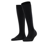 FALKE Energizer W Kh material suave con compresión 1 par, Calcetines largos Mujer, Negro Black 3009, 35-36