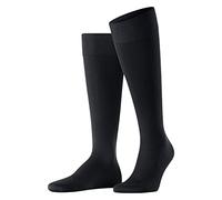 FALKE Energizing Cotton M Kh algodón con compresión 1 par, Calcetines largos Hombre, Azul Dark Navy 6370, 45-46