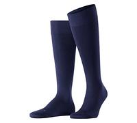FALKE Energizing Cotton M Kh algodón con compresión 1 par, Calcetines largos Hombre, Azul Deep Blue 6418, 43-44