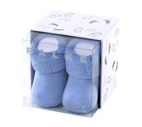FALKE Erstling B So algodón lisos 1 par, Calcetines Unisex bebé, Azul Crystal Blue 6290, 62-68