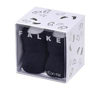 FALKE Erstling B So algodón lisos 1 par, Calcetines Unisex bebé, Azul Dark Marine 6170, 50-56