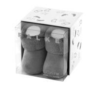 FALKE Erstling B So algodón lisos 1 par, Calcetines Unisex bebé, Gris Light Grey 3400, 50-56