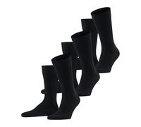 FALKE Family 3-Pack Hombre Calcetines con algodón duradero dark navy (6370), 39-42