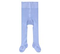 FALKE Family B Ti algodón sostenible lisas 1 pieza, Pantimedias Unisex bebé, Azul Crystal Blue 6290, 62-68