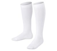 FALKE Family K Kh algodón sostenible lisos 1 par, Calcetines largos Unisex niños, Blanco White 2000, 35-38