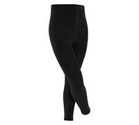FALKE Family K Le algodón sostenible lisos 1 pieza, Leggings Unisex niños, Negro Black 3000, 98-104
