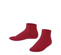 FALKE Family K Sn algodón sostenible lisos 1 par, Calcetines cortos Unisex niños, Rojo Lipstick 8000, 23-26