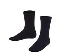 FALKE Family K So algodón sostenible lisos 1 par, Calcetines Unisex niños, Azul Dark Marine 6170, 35-38
