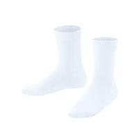 FALKE Family K So algodón sostenible lisos 1 par, Calcetines Unisex niños, Blanco White 2000, 23-26