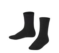 FALKE Family K So algodón sostenible lisos 1 par, Calcetines Unisex niños, Gris Anthracite Melange 3080, 31-34