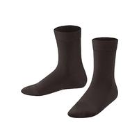 FALKE Family K So algodón sostenible lisos 1 par, Calcetines Unisex niños, Marrón Dark Brown 5230, 31-34