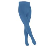 FALKE Family K Ti algodón sostenible gruesas lisas 1 pieza, Pantimedias Unisex niños, Azul True Blue 6105, 110-116