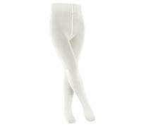 FALKE Family K Ti algodón sostenible gruesas lisas 1 pieza, Pantimedias Unisex niños, Blanco Off-White 2040, 134-146