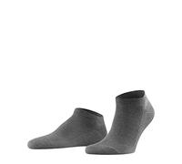 FALKE Family M Sn algodón sostenible lisos 1 par, Calcetines cortos Hombre, Gris Light Grey Melange 3390, 39-42