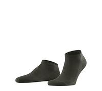 FALKE Family M Sn algodón sostenible lisos 1 par, Calcetines cortos Hombre, Verde Military 7826, 39-42