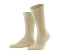 FALKE Family M So algodón sostenible lisos 1 par, Calcetines Hombre, Beis Sand 4320, 39-42
