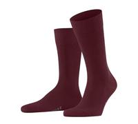 FALKE Family M So algodón sostenible lisos 1 par, Calcetines Hombre, Rojo Ruby 8830, 39-42