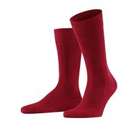 FALKE Family M So algodón sostenible lisos 1 par, Calcetines Hombre, Rojo Scarlet 8228, 47-50