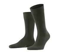 Falke Calcetines Hombre Family M So – algodón sostenible, lisos – Verde Military 7826, 39-42