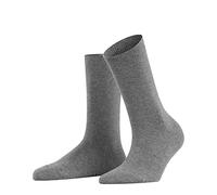 Falke Calcetines de mujer Family W So algodón sostenible lisos 1 par Gris Greymix 3399 35-38