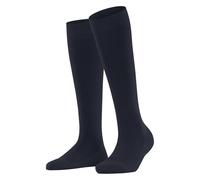 FALKE Family W Kh algodón sostenible lisos 1 par, Calcetines largos Mujer, Azul Space Blue 6116, 39-42