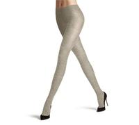 FALKE Family Rib W Ti algodón lisas 1 pieza, Pantimedias Mujer, Beis Linen Melange 4541, 48-50
